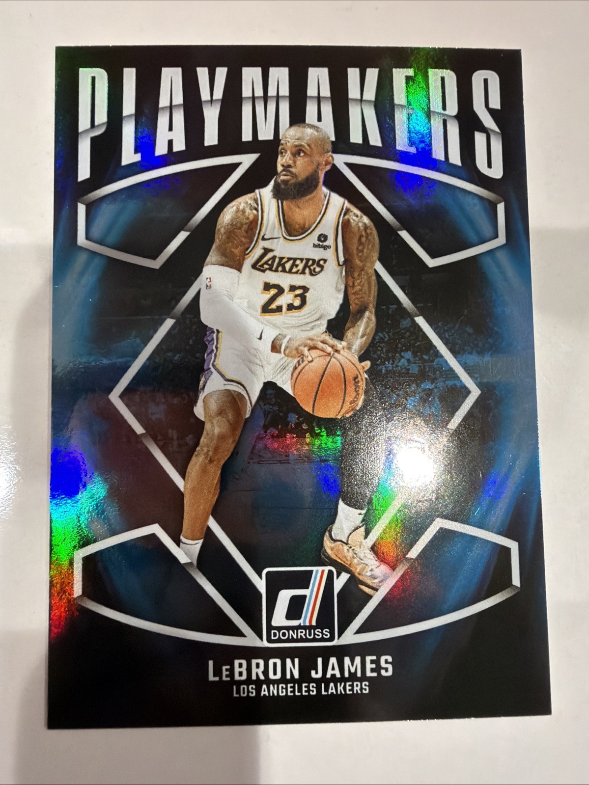 LeBron James 2024-25 Panini Donruss PlayMakers Holo SSP #3 Lakers