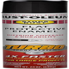 376298 Stops Rust Turbo Spray System Spray Paint, 24 Oz, Flat Black