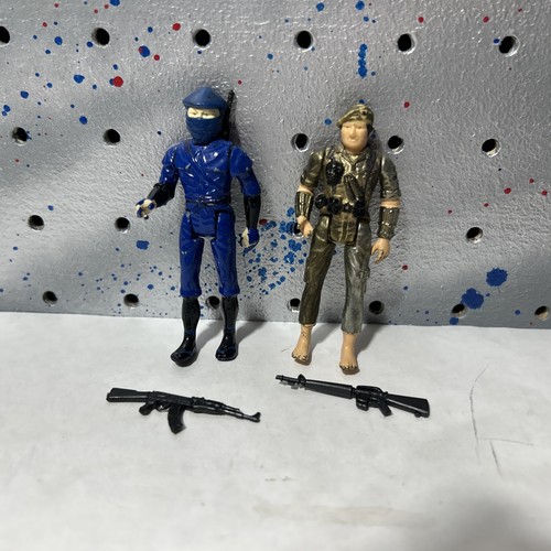 Vintage 1981 Mego EAGLE FORCE 2” Diecast Action Figure Lot Military Ninja