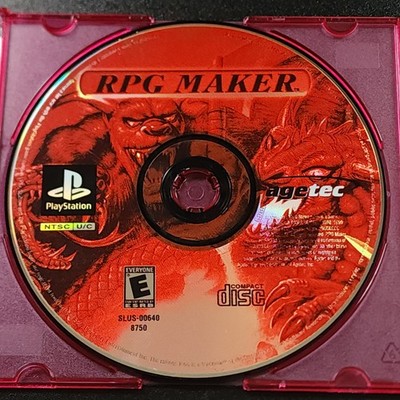 RPG Maker PS1 (Sony PlayStation 1, 2000) Game Only Tested Working