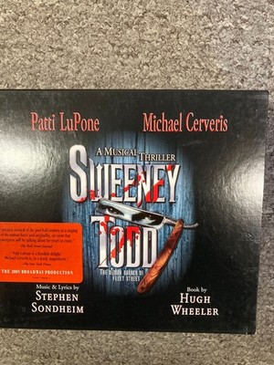 SWEENY TODD THE 2005 BROADWAY PRODUCTION, 2 x CD + BOOK, EX
