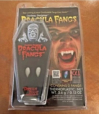 Custom Designer Dracula Fangs Teeth W/ Non-Toxic Alpha One Thermoplastic - NEW