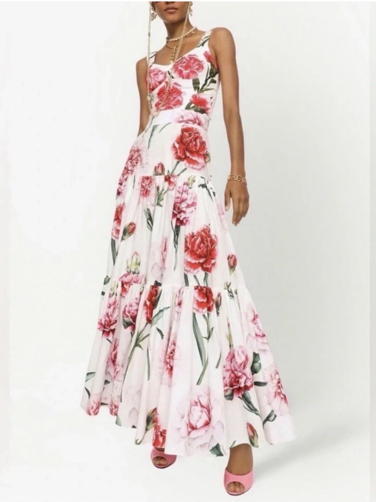 Dolce @Gabbana Floral Maxi Skirt