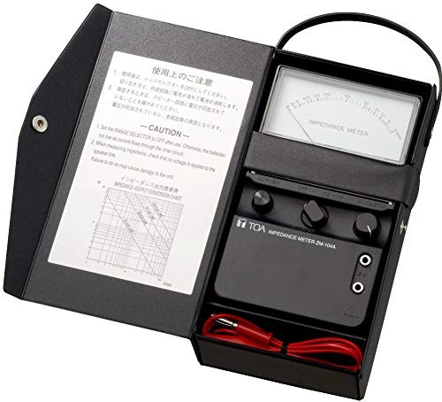 TOA Impedance Meter ZM-104A Speaker Line Tester Battery Powered 100k Ohm