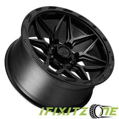 Lock Off-Road MATRIX 17X9 6X135/139.7 -12mm Matte Black Wheel Rim 17'' Inch