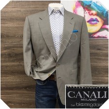 VINTAGE CANALI Mens Wool Blazer Sport Coat Casual Jacket Size 42R Classic Suit