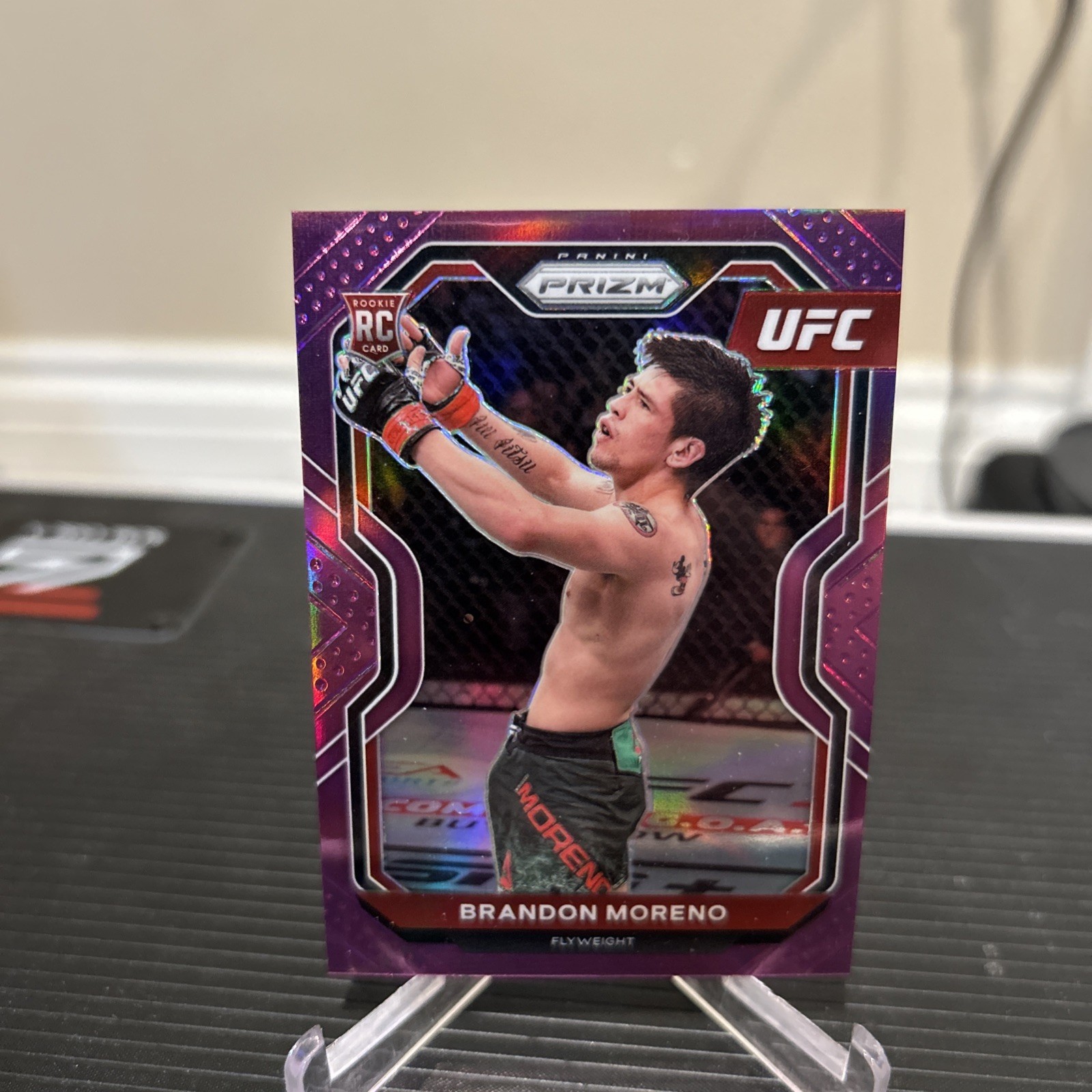 2021 Panini Prizm UFC Purple Prizms #38 Brandon Moreno RC /149 Rare