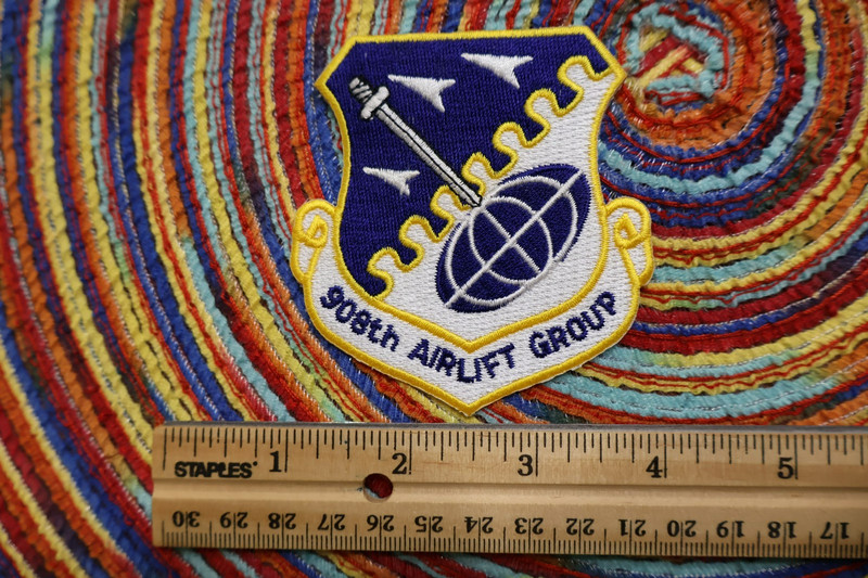 USAF  908th Airlift Group 908 AG patch 1992-94 C-130 Maxwell AFB Reserve AFRC