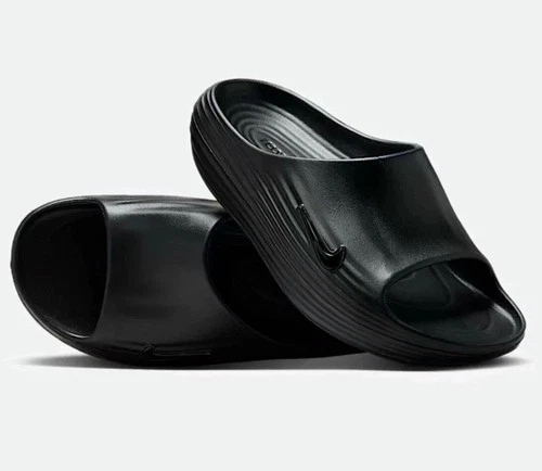 Nike Reactx Rejuven8 Slide Men's Black/Black-Black HV4479-001 ALL SZS NEW IN BOX