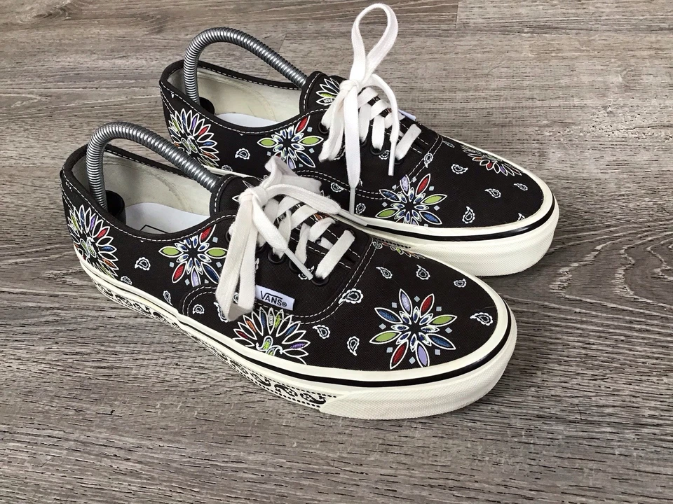 Vans OTW Mujer 10.5 Anaheim Paisley Auténtico 44 DX Negro-Blanco VN0A54F2-9GG Foto 3 de 4
