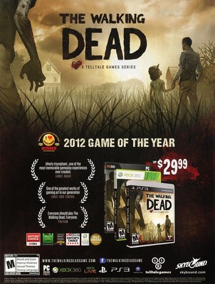 Walking Dead PS3 Original 2014 Ad Authentic TellTale Game Series Horror ...
