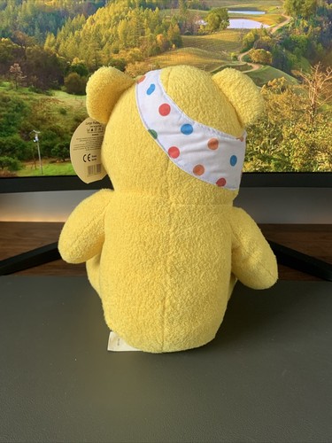 Oso Pudsey BBC Niños Necesitados 26 cm Juguete Suave Gorro Peluche Personaje Oso 2009 - Imagen 2 de 2