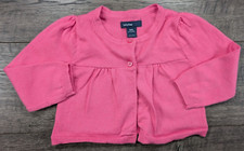 Baby Girl Clothes Gap 6-12 Month Pink Knit Cardigan Sweater