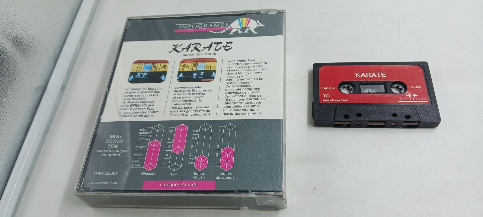 Pingo Sur Thomson MO5 – Jeu Vidéo Infogrames – Boîtier Arcade