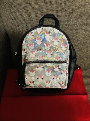 Glitter Rainbow Unicorn Mini BackPack | eBay display picture 2
