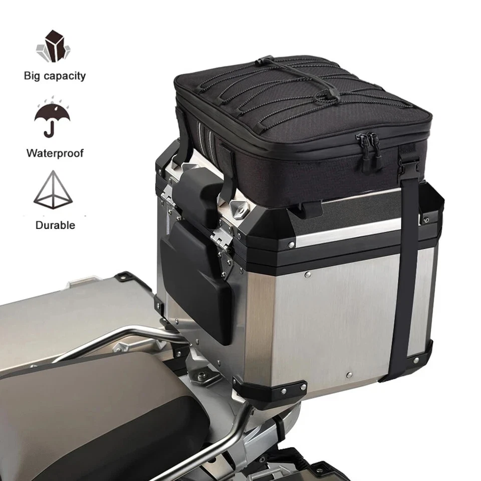 Universal Top Box Panniers Side Case Luggage Bags Saddle Bag For BMW R1300GS - Image 2 of 4