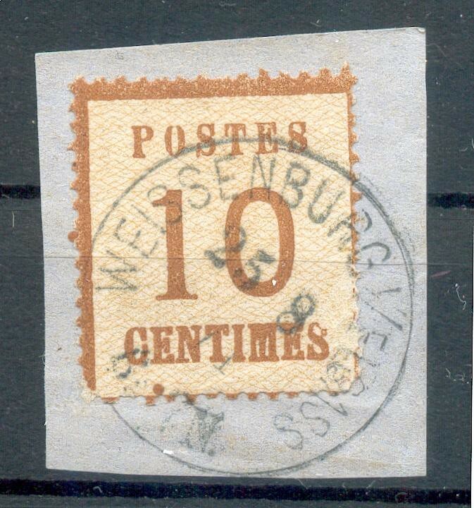 NDP ELSASS 5Id WEISSENBURG Gorgeous Gest. Luxury Letter Piece BPP 150EUR (G5514)