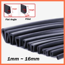 1 mm-14 mm U-Profil Gummidichtung Kantenschutz Fassungsprofil Gummiprofil