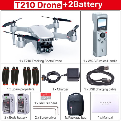 Walkera T210 4k RC Drone with Camera for Adults Professional GPS VideoFPV Drones - Picture 9 of 11