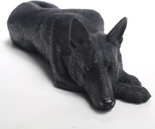 German Shepherd Black Figurine My Dog