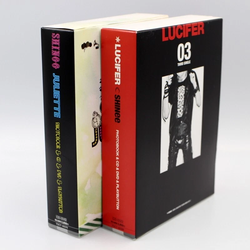 SET x2 SHINee Lucifer Juliette Limited Japan CD+DVD+Playbutton NO PHOTOCARD - Image 2 of 4