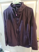 Kirkland Full Zip Hooded Jacket Coat. Plum Purple. Medium. Soft Interior!
