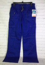 Adar Womens XS Pop-Stretch Junior Fit Straight Leg Scrub Pants Galaxy Blue 3100