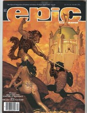 Epic #29 April 1985 Marvel Unread beauty! Hickman Cover Art! Combine Ship