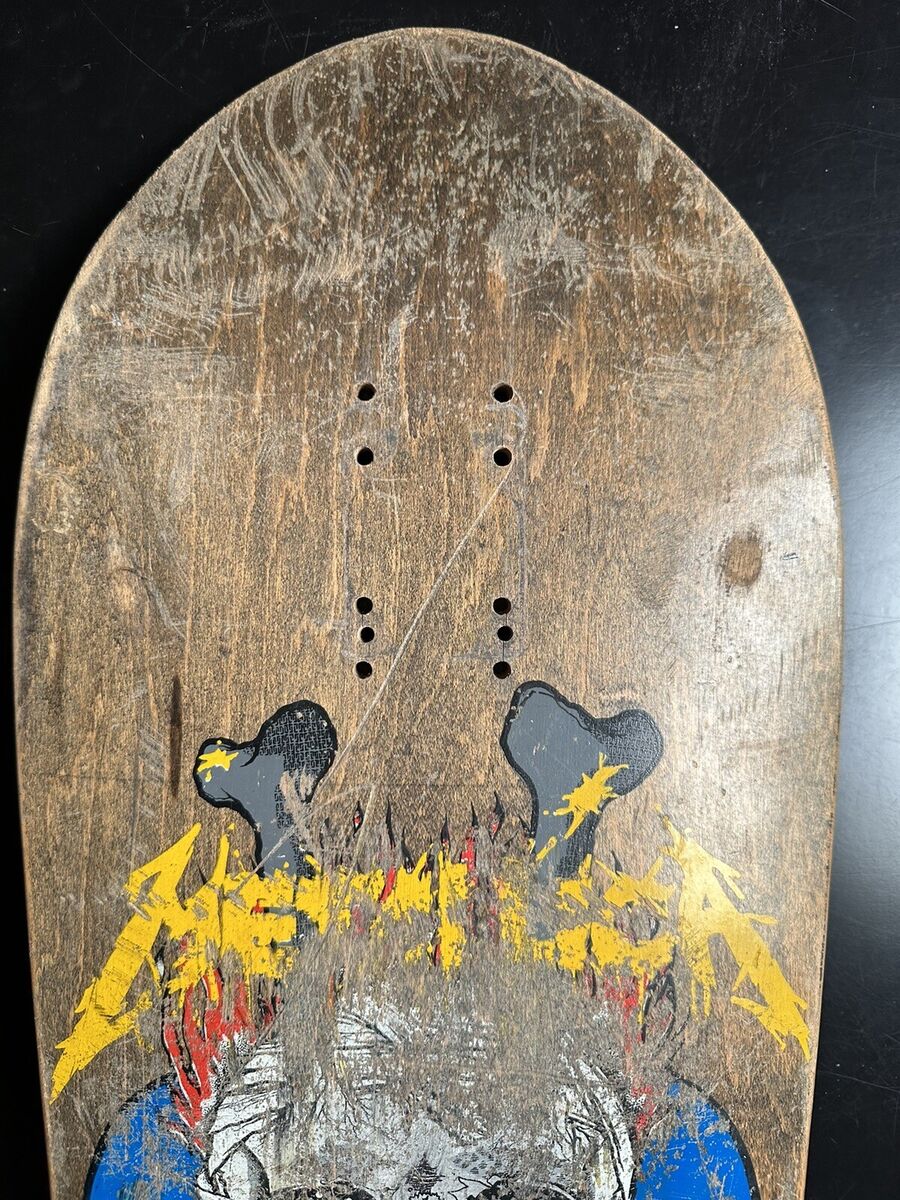 Original 80's 90's Zorlac Metallica Skateboard Deck OG Original 80's 90's Zorlac Metallica Skateboard Deck OG