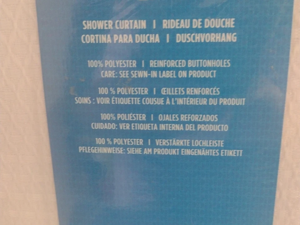 Cortina de Ducha InterDesign Tela Paxton 72 x 72, Blanco Hotel de Lujo Foto 2 de 3