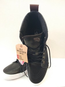 vans all black leather high tops