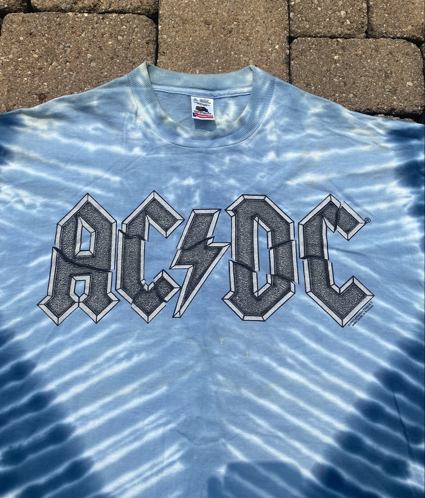 Vintage 1990s AC/DC Tie Dye Band Shirt - Gem