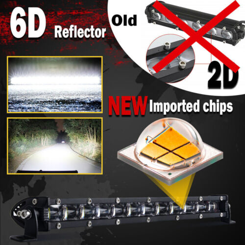 Straight Slim 26" LED Work Light Bar For Polaris Can-Am X3 RZR 1000 ATV UTV 4WD - Picture 3 of 12