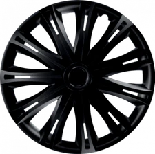 VAUXHALL CORSA VAN 14" INCH SET OF 4 HUB CAPS PLASTIC WHEEL TRIMS COVER BLACK