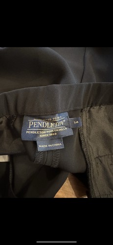Pendleton Classic Women’s Black Straight Leg Casual Minimalist Pants Size 14 - Bild 8 von 9