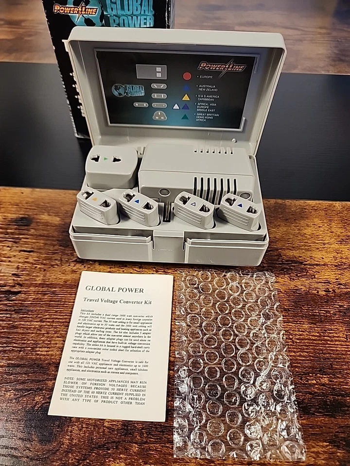 Powerline Global Power Travel Voltage Converter In Box GP-1600 - Image 3 of 4