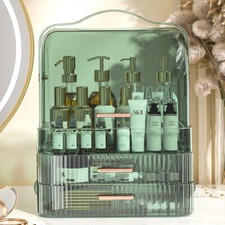 Portable Cosmetic Make-Up Organizer Dressing Table Top Storage Display Box Case