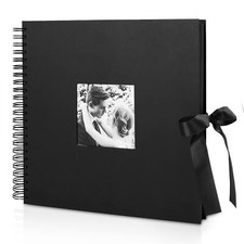 Photo Album Scrapbook - Photo Album Self Adhesive 80 Black Pages Large Photo ...