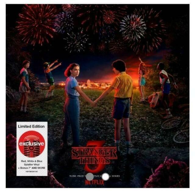 Stranger Things Season 3 Vinyl Soundtrack Red White Blue 7 In