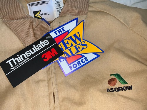 RARE VTG 1980's K Brand Jacket Extra Large Farmer Seedway Asgrow K Products NWT - Picture 3 of 7