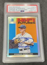 SPENCER TORKELSON Signed Hi-Fi Futures Rookie PSA 9 Auto 2022 Bowman Baseball
