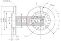 2X Maxgear 19-0743 Bremsscheibe FüR Chevrolet Daewoo Lotus Opel