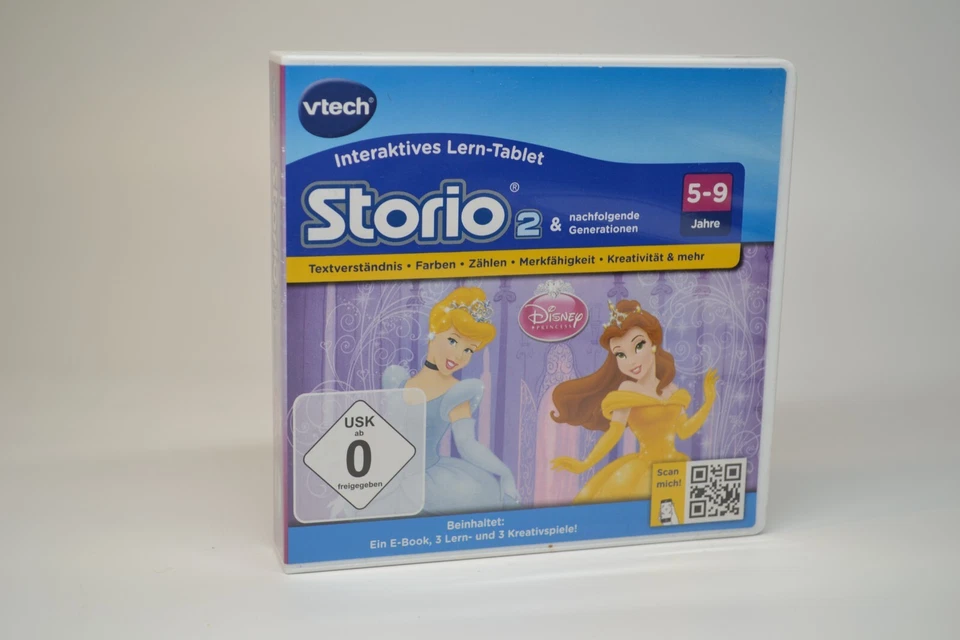 vtech STORIO 2 Lernspiel DISNEY'S PRINZESSINNEN Textverständnis Farben Zählen - Bild 2 von 4