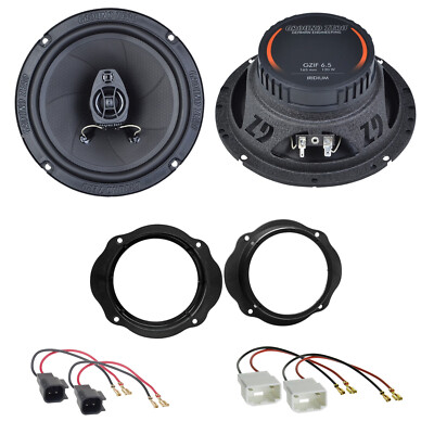 Ground Zero GZIF 6.5 Lautsprecher Einbauset für Ford Fiesta MK6 Facelift vorne
