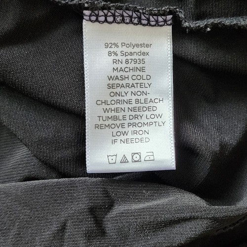 Blusa para mujer Susan Graver negra elástica cuello falso plus 2X - Imagen 4 de 7
