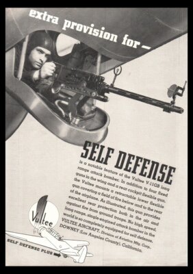 1938 Vultee Aircraft Attack Bomber-ORIGINAL print ad /mini-poster/ORIG.-Vintage