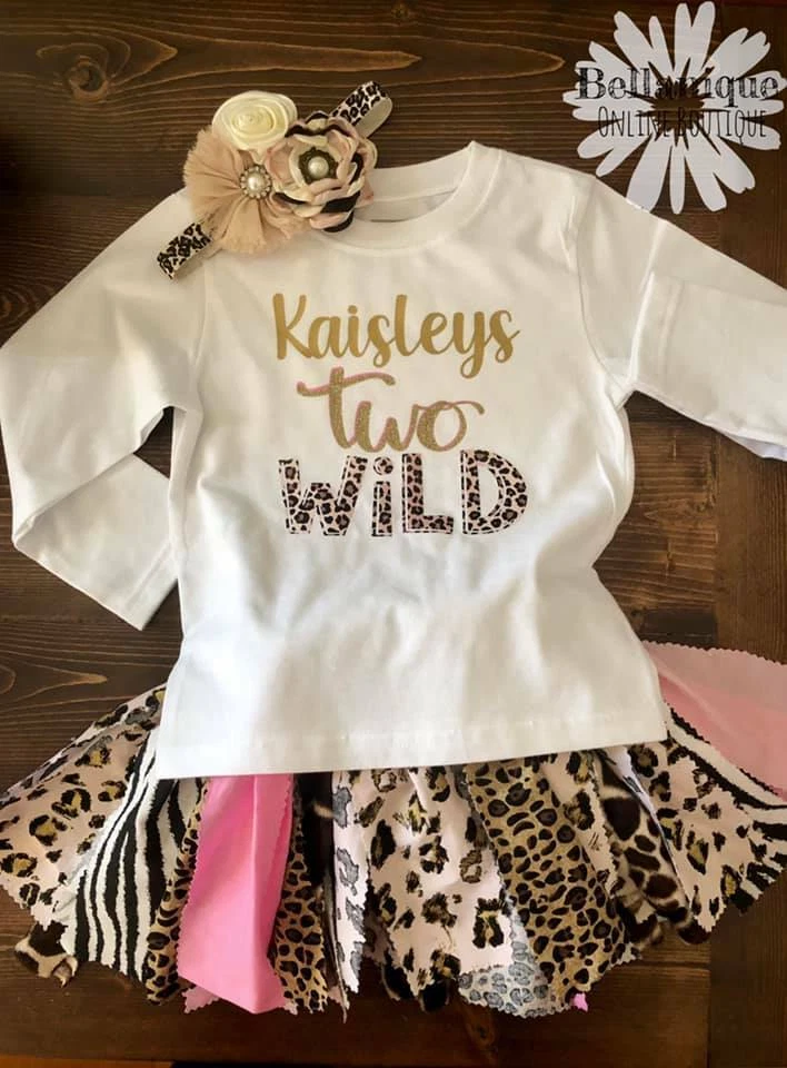 Safari first top birthday outfit
