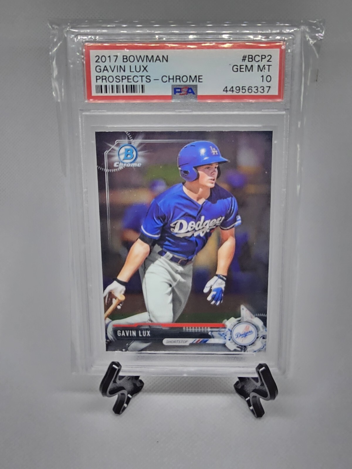 2017 Bowman Chrome Prospects Baseball #BCP2 - Gavin Lux - PSA 10 ROOKIE