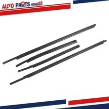 For Toyota Tundra 2007-2020 4-Door Window Molding Trim Seal Belt Weatherstrip