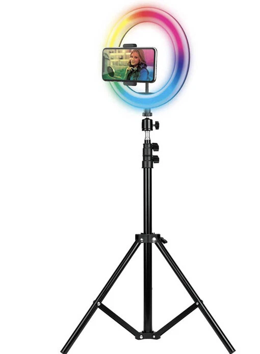 Цветной светодиодный кольцевой светильник Slide Color Pro Studio с 10 RGB - Изображение 3 из 4